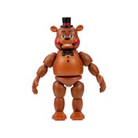戴黑色礼帽的棕色 Toy Freddy 可动人偶